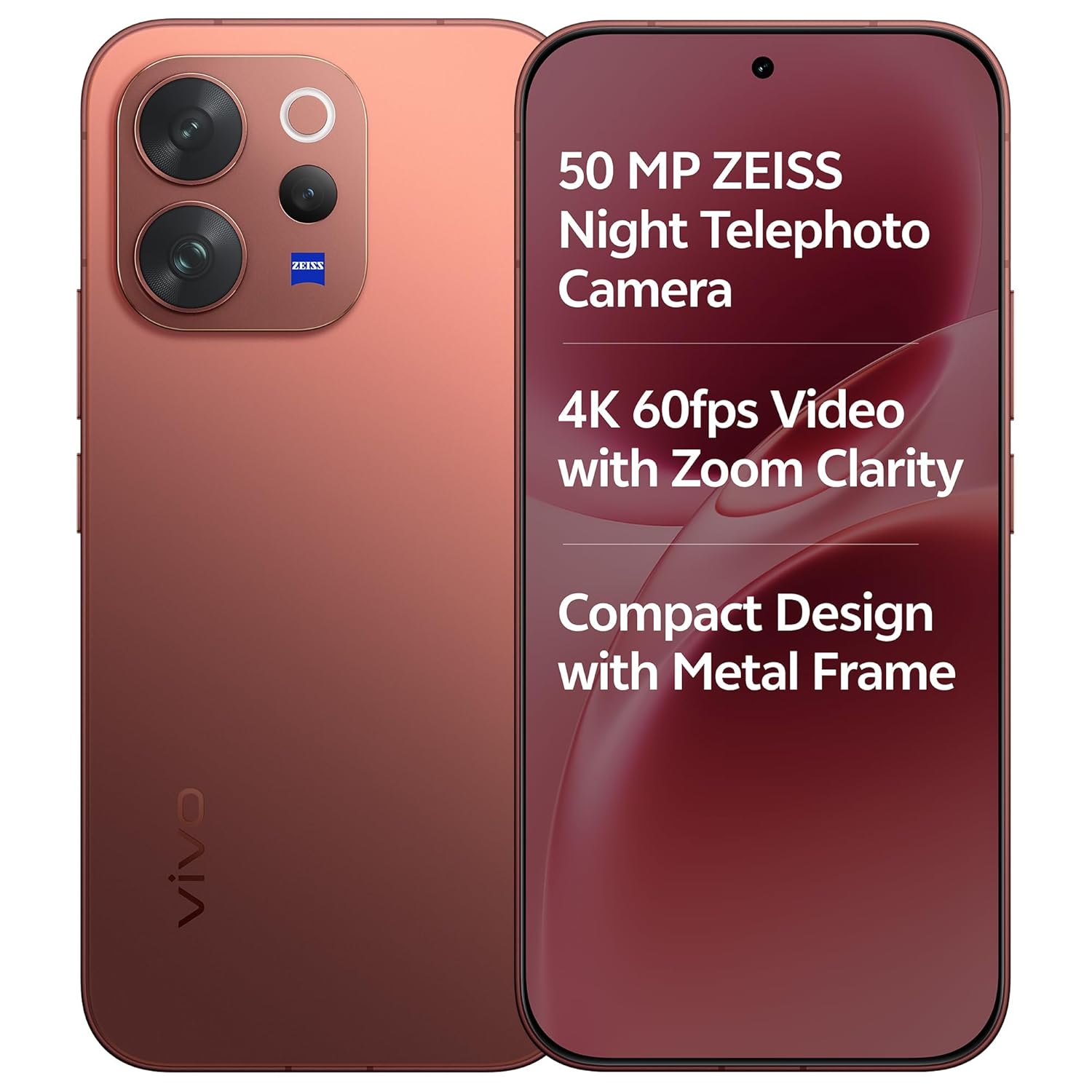 Vivo V70 5G (Passion Red, 8GB RAM, 256GB Storage) 1 Pcs